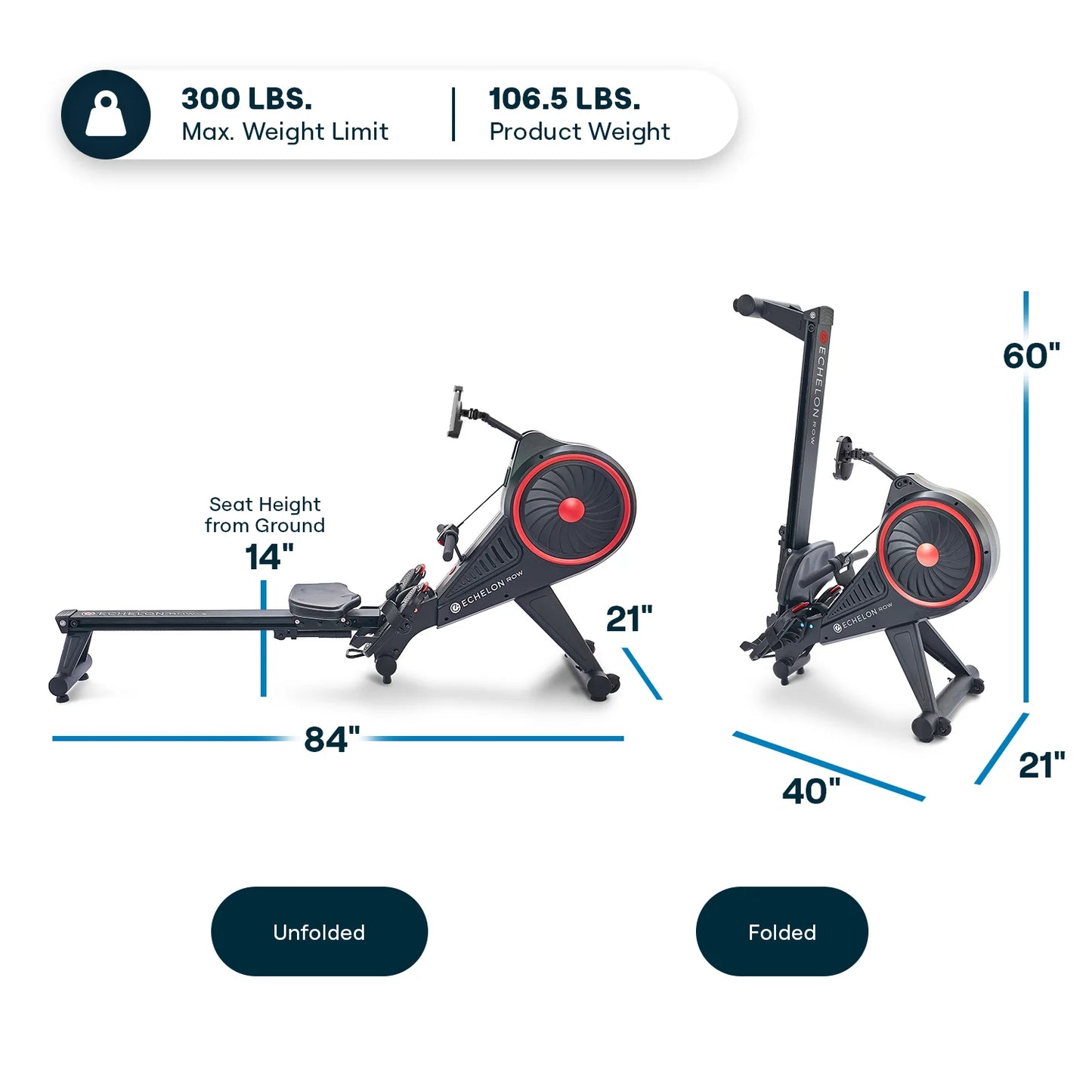Rowing Machine with Magnetic Resistance + 30-Day Free Membership